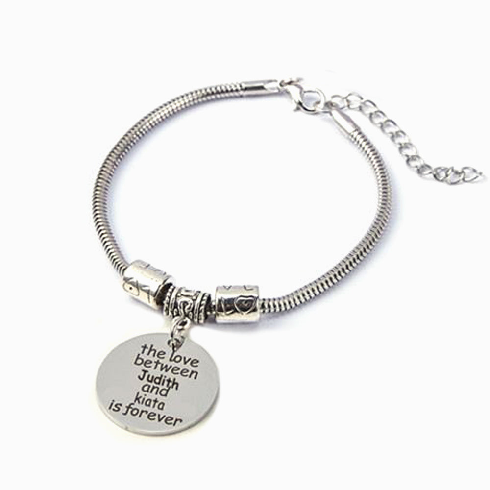 [CUSTOM NAME] To My Granddaughter "The Love Between [Granddaughter] and [Grandmother] is Forever" Bracelet