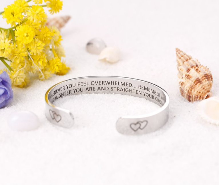 "Remember...You Are and Straighten Your Crown" Bracelet - SARAH'S WHISPER